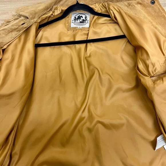 Men’s Suede Leather Fringed Western Jacket size XL - Picture 3 of 14